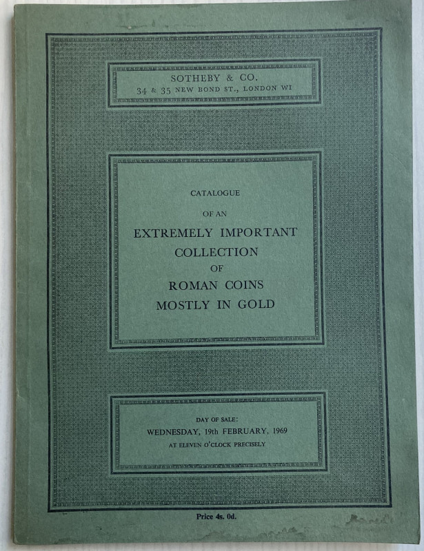 Christie's Catalogue of an Extremely Important Collection of Roman Coins Mostly ...