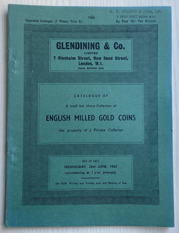 Glendining & Co. Catalogue of A Small but Choice Collection of English Milled Go...