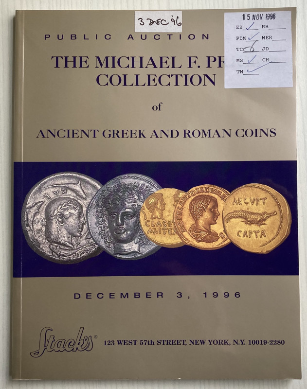 Stack's, The Michael F. Price Collection of Ancient Greek and Roman Coins. 3 Dec...