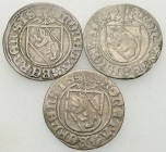Bern, Lot von 3 AR Batzen (15. u. 16. Jhd.)