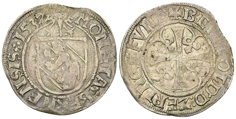 Bern, AR Batzen 1532 

Schweiz, Bern. AR Batzen 1532 (2.80 g). Var. mit Antiqu...