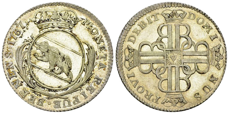 Bern, AR 20 Kreuzer 1787 

Schweiz, Bern. AR 20 Kreuzer 1787 (4.16 g).
HMZ 2-...