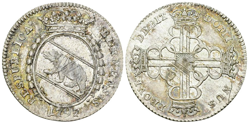 Bern, AR 20 Kreuzer 1797 

Schweiz, Bern. AR 20 Kreuzer 1797 (4.27 g).
HMZ 2-...