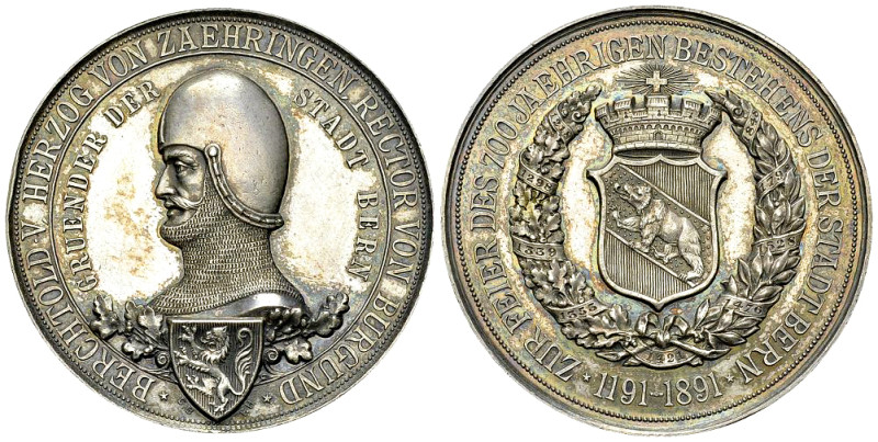 Bern, Kleine AR Medaille 1891, Gründungsfeier 

Schweiz, Bern. Kleine AR Medai...