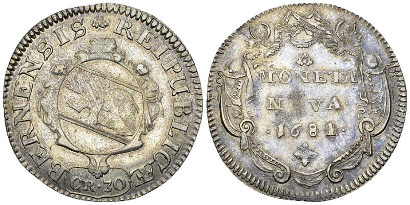 Bern, AR Schulpfennig zu 30 Kreuzern 1684 

Schweiz, Bern. AR Schulpfennig zu ...