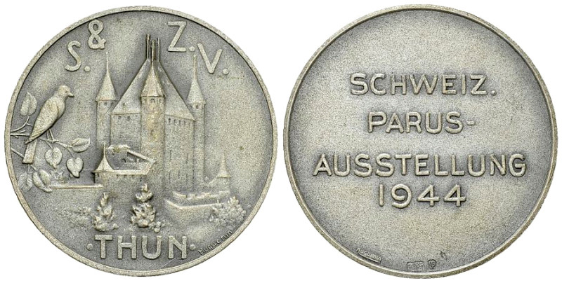 Thun, AR Medaille 1944, Parus 

Schweiz, Bern. Thun. AR Medaille 1944 (30 mm, ...