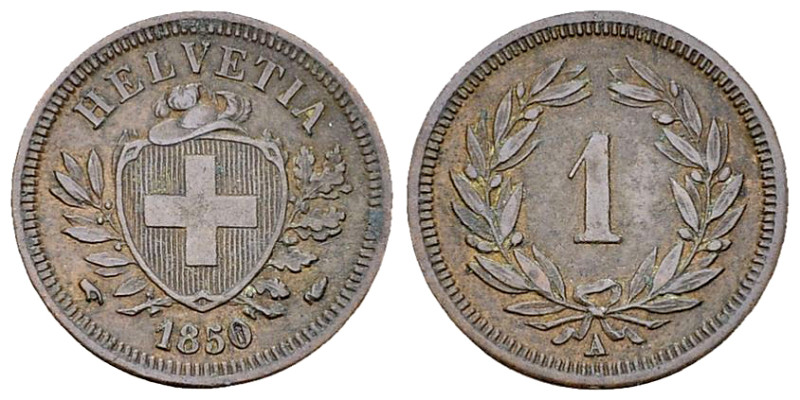 Schweiz, AE 1 Rappen 1850 A, Paris 

Schweiz, Eidgenossenschaft. AE 1 Rappen 1...