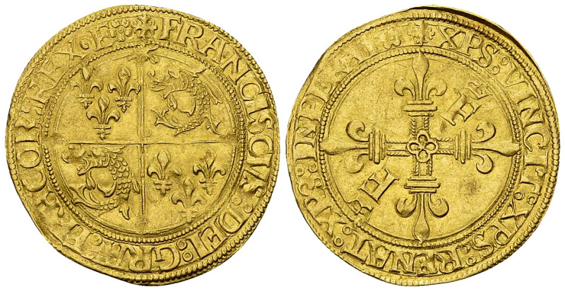 François I, AV Ecu d'or du dauphiné o.J. (1522-1527) 

Frankreich, Königreich....