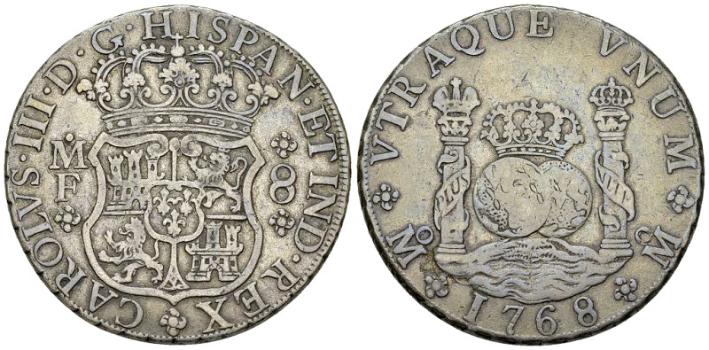 Carlos III, AR 8 Reales 1768, Mexico 

Mexiko. Carlos III. AR 8 Reales 1768 Mo...