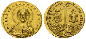 Constantinus VII Porphyrogenitus mit Romanus II, AV Solidus