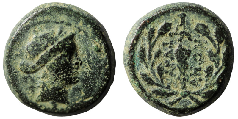 Lydia, Sardes (2nd-1st cent. BC) AE
Obv: Laureate head of Apollo, right.
Rev: ...