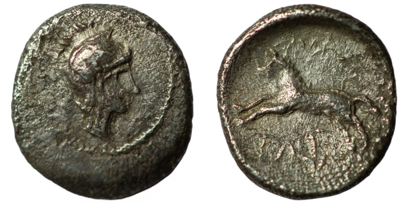 CILICIA. Kelenderis. Circa 440-430 BC. Hemiobol . Head of Athena to right, weari...