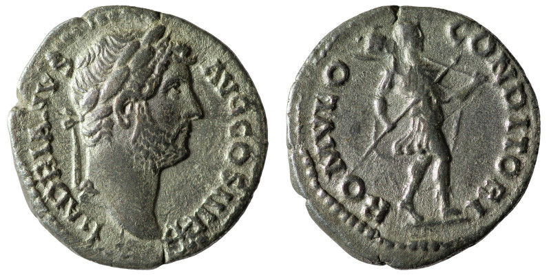 Hadrian (AD 117-138). AR denarius . Rome, AD 134-138. HADRIANVS AVG COS III P P,...