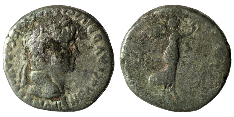 Nero. (54-68 AD) AR Hemidrachm. Cappadocia. Caesarea. Obv: laureate bust of Nero...