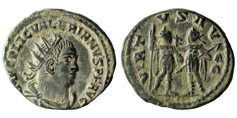 Valerian I BI Antoninianus. Antioch, AD 253-260 AD. IMP C P LIC VALERIANVS AVG, ...