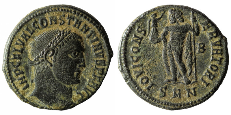 Constantine I Æ Follis. Nicomedia, AD 313-317. IMP C FL VAL CONSTANTINVS PF AVG,...