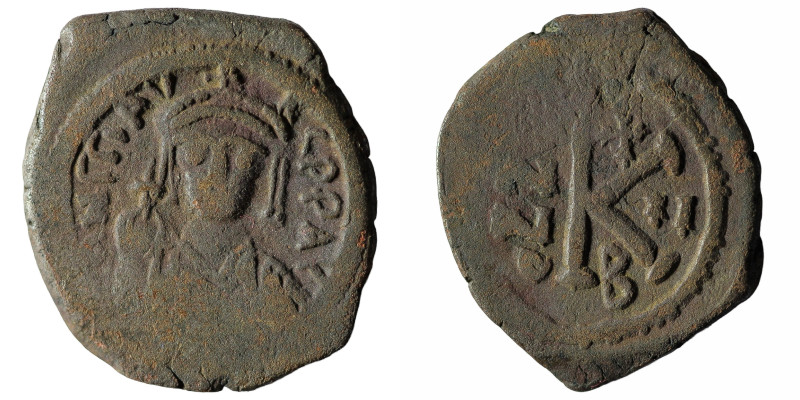 Byzantine
Justinian I, AE, Half Follis Theoupolis (Antioch). 527-565 AD. Justin...