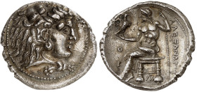 Royaume de Macédoine

Alexandre III (336-323)

 Tétradrachme en argent - Amphipolis (323-320)

Rare.

 17.22g – Muller 1278

 Superbe – AU...