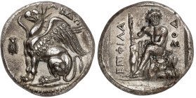 Thrace - Abdère

Tétradrachme en argent (c. 376-365)



Magnifique exemplaire.

D'une insigne rareté.

12.72g - SNG Lockett 1132

Superbe ...