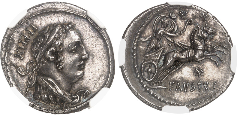 République Romaine

Faustus Cornelius Sulla

 Denier en argent - Rome (56)
...