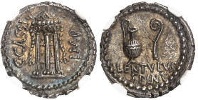 Republique Romaine

C. Cassius Longinus 

Denier en argent - Smyrne ? (43-42)

Exemplaire d'une qualité exceptionnelle, parfaitement centré.

...
