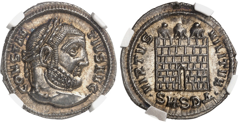 Constance Ier Chlore (293-311)

Argenteus - Serdica (295-297)

D'une qualité...