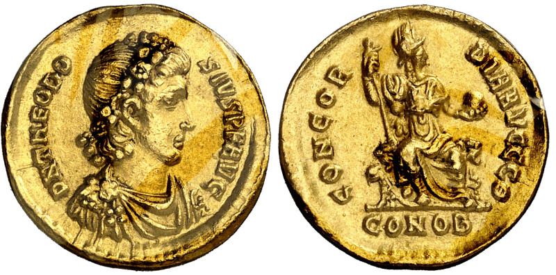 Théodose Ier (379-395)

Solidus - Constantinople (379-383)

Rare et magnifiq...