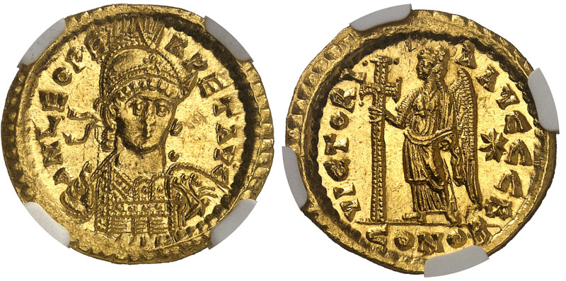 Léon Ier (457-474)

Solidus - Constantinople (408-420)

Magnifique exemplair...