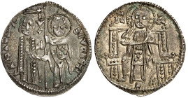 Achaïe

Robert d'Anjou (1346-1364)

 Gros d’argent – ND Clarenza

 Magnifique exemplaire.

 Rare.

 

Acheté en main privée à Genève (étiq...