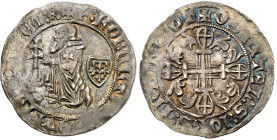 Rhodes – Ordre hospitalier de Saint Jean de Jérusalem

Robert de Juilly (1374-1377)

 Gigliato en argent – ND 

 Magnifique exemplaire à patine ...