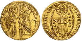 Les deux Phocées

Domenico Cattaneo Della Volta (1331-1341)

 Ducat en or – ND

Imitation du ducat vénitien de Pietro Gradenigo.

Magnifique e...