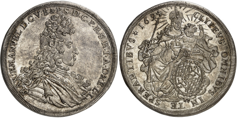 Allemagne - Bavière

Maximilien II Emmanuel (1679-1726)

 Thaler en argent –...