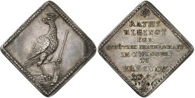 Allemagne – Breslau

Klippe Médaille en argent – 1746

 Magnifique exemplaire.

 Rare.

 17.60g – Peltzer 942/943

 Superbe – AU
