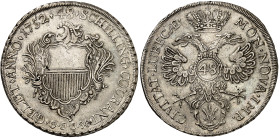 Allemagne - Lübeck

Thaler ou 48 schilling en argent – 1752 

 Bel exemplaire.

 Rare.

 27.29g – KM 168

 TTB – XF