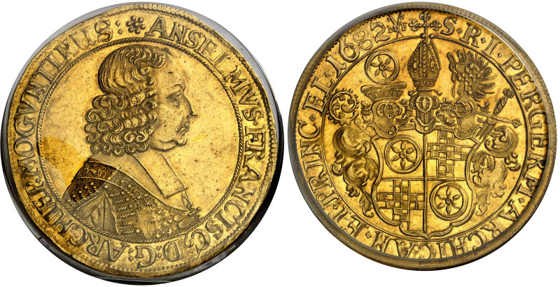Allemagne - Mayence

Anselme-François d'Ingelheim (1679-1695)

5 ducats en o...