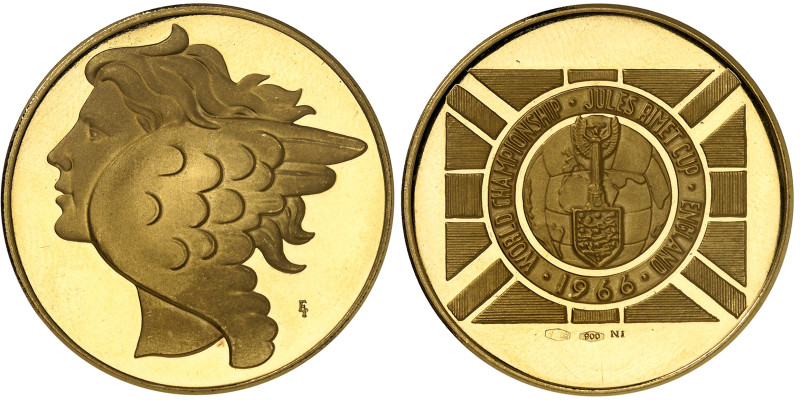 Angleterre

Élisabeth II (1952 - 2023)

Médaille en or - 1966 

Coupe du m...