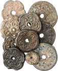 Cambodge

Lot d'unités en plomb-étain

1x 6 unités 

2 x 3 unités "ronde" - Rare variété

6 x 3 unités "fleur"

1 x 1 unité

TTB à Superbe...