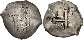 Colombie

Philippe V (1700-1746)

 8 réales en argent – 1703 Potosi

 Bel exemplaire.

 26.9g – Cal. 878

 TB – VF