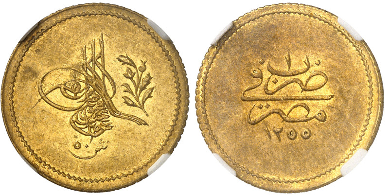 Egypte

Abdul Mejid (1255-1277 AH / 1839-1861)

50 qirsh en or - 1255 AH / A...