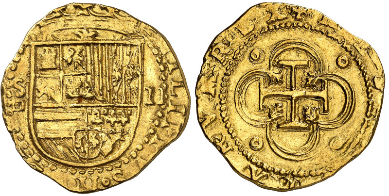 Espagne

Philippe II (1556-1598)

 2 escudos en or – ND S D (carré) Séville...