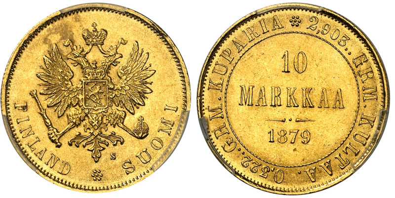 Finlande

Occupation russe - Alexandre II (1855-1881)

10 markkaa en or - 18...