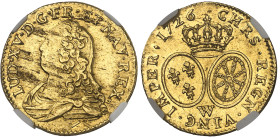 France

Louis XV (1715-1774)

Louis d'or aux lunettes - 1726 W Lille

8.16g - L4L. 478 - AC. 34015

Superbe - NGC AU 58