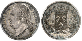France

Louis XVIII (1814-1824)

Épreuve en argent du 1/2 franc - Date incomplète 181 - (Paris)

Sans les différents ni la lettre d'atelier.

...