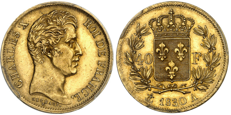 France

Charles X (1824-1830)

 40 francs en or - 1830 A Paris.

 Frappe s...