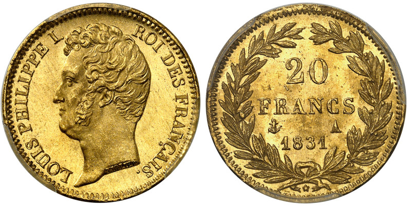 France

Louis-Philippe Ier (1830-1848)

20 francs en or - 1831 A Paris

Tr...