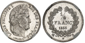 France

Louis-Philippe Ier (1830-1848)

 1/4 de franc - 1833 B Rouen

Le plus haut grade.





1.25g - F. 166.29 - G. 355

FDC - NGC MS ...