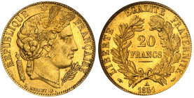 France

IIème République (1848-1852) 

 20 francs en or Cérès - 1851 A Paris 

 Très rare dans cette qualité.

6.45g - G.1059 - F.529

 

...