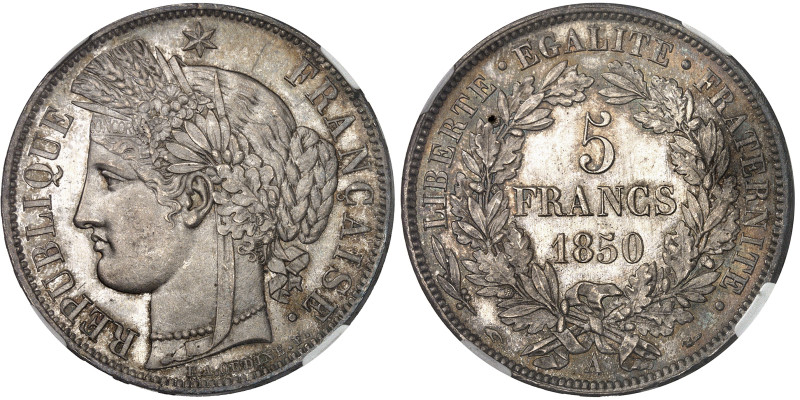 France

IIème République (1848-1852)

5 francs Cérès en argent - 1850 A Pari...