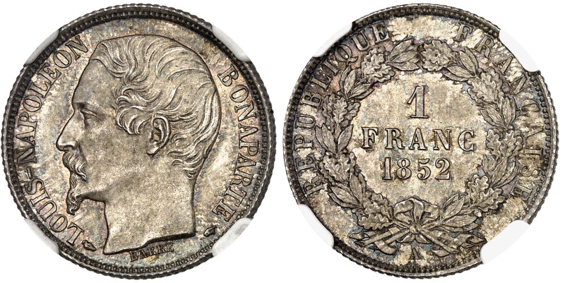 France

IIème République (1848-1852)

Franc - 1852 A Paris

Magnifique exe...