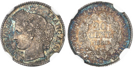 France

IIème République (1848-1852) 

20 centimes Cérès en argent - 1850 BB Strasbourg 

Très rare dans cette qualité.

 Le plus bel exemplai...
